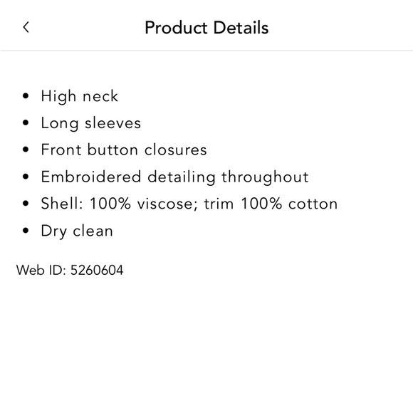 LOVE SHACK FANCY Isaline Button Front Top Size Large in oxblood wine color - Picture 14 of 14